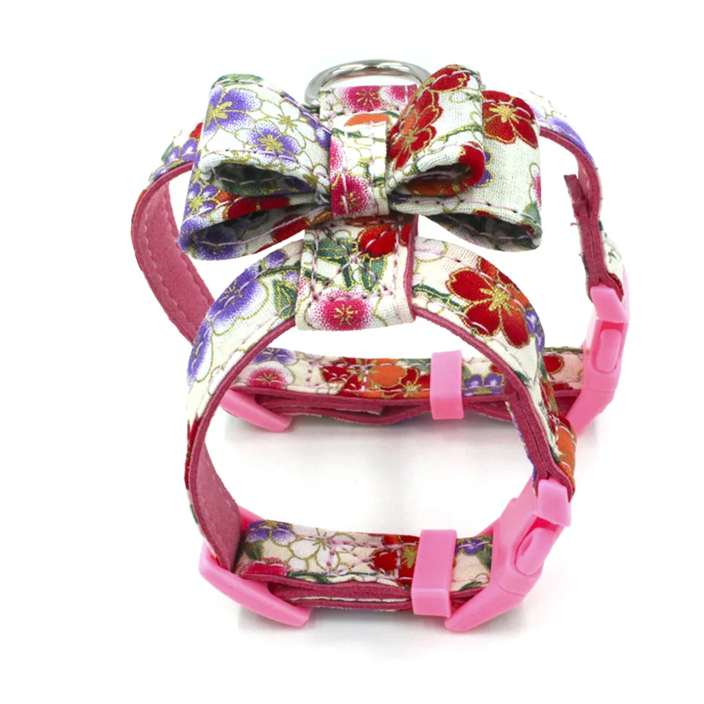 Precio reducido Pet arnés para perro cachorro de terciopelo y correa de cuero para perro pequeño cachorro gato Collar rosa para Chihuahua productos para mascotas 85Z5BB3Ag