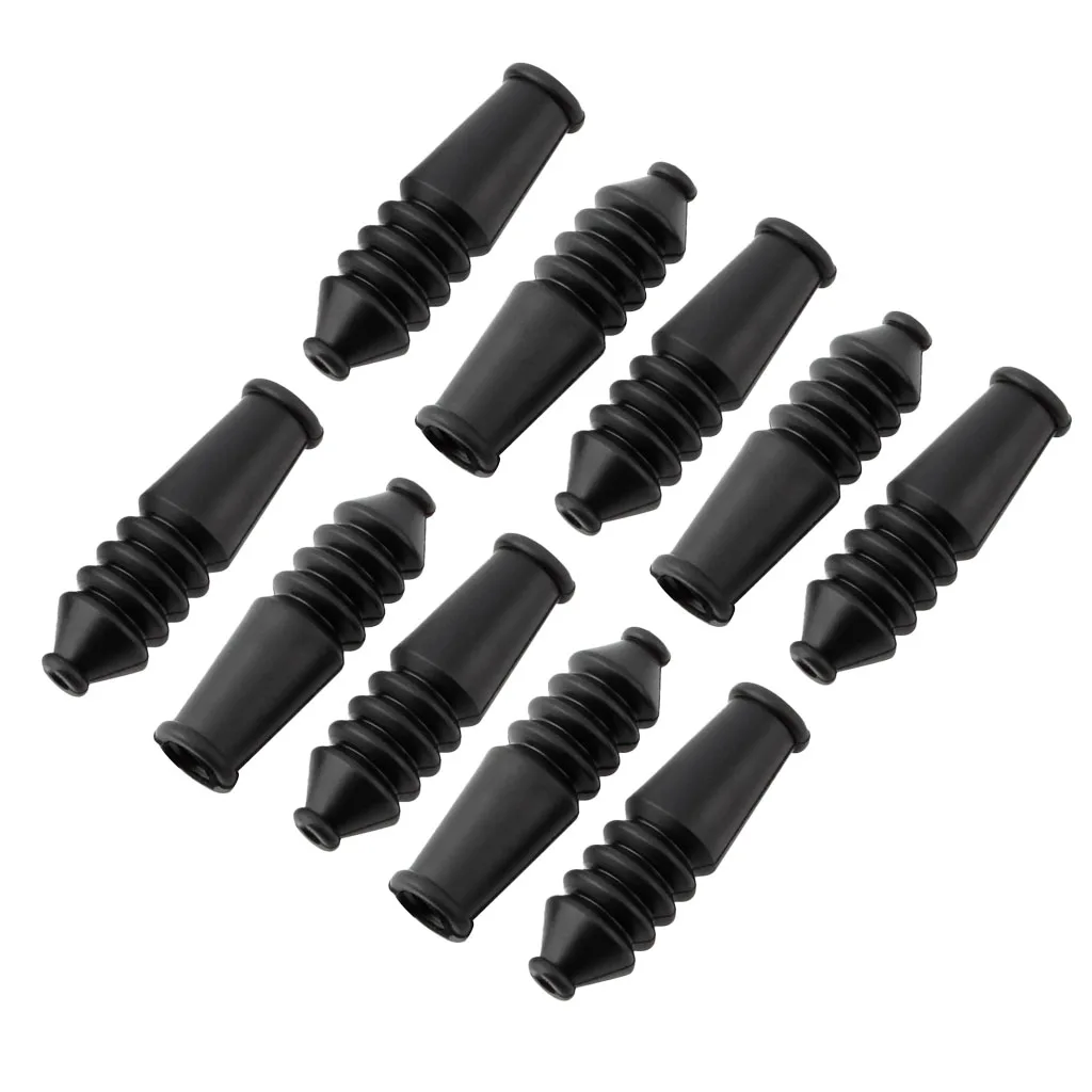 MagiDeal 10pcs Mountain Bicycle V Brake Cable Rubber Boot Protective Sleeve