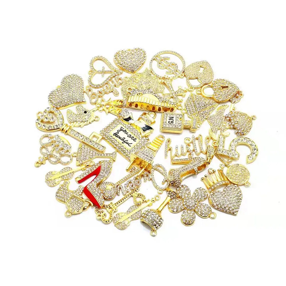 

35 шт., прозрачные стразы, смешанные деликатные аксессуары для женских ювелирных изделий «сделай сам» N13