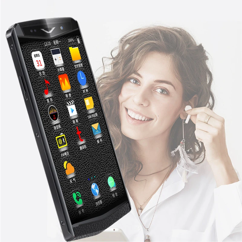 Роскошный смартфон 3," 3 ГБ ОЗУ 32 Гб ПЗУ Android 8,1 gps Bluetooth точка доступа Лицо ID кожаный телефон 4G LTE мобильный телефон