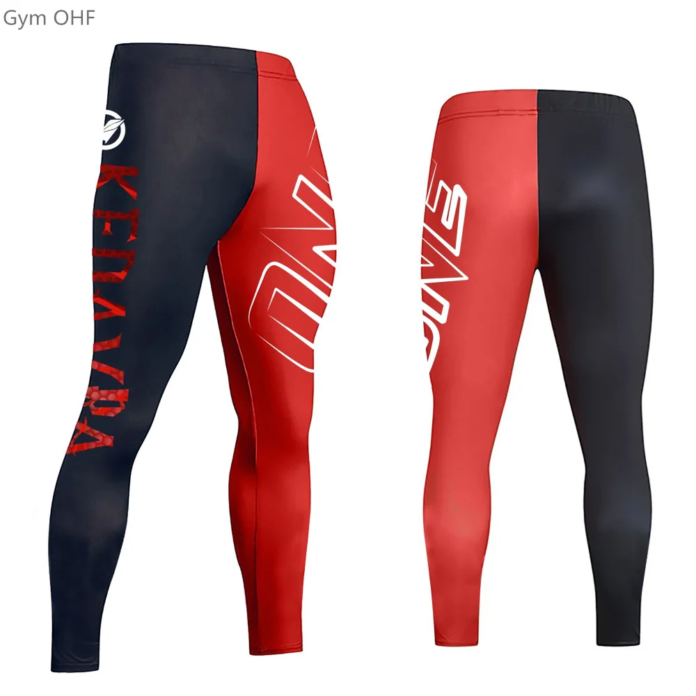 Men's Pants 3D Printed Leggings Sweatpants Quick-Drying Compression Fitness Training Tights Rashgard Jogging Gym Running