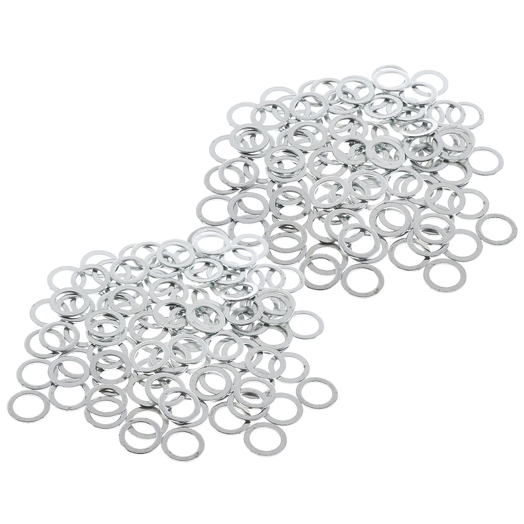 200pcs Longboard Truck Axle Speed Washers Wear-Resistant Speed Ring Skateboard Parts Silver