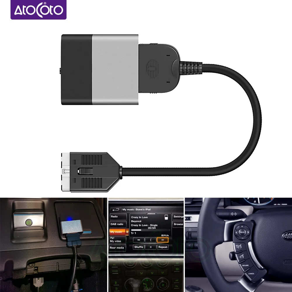 2011 Year or Earlier Airdual Bluetooth Car Kit Adapter for Mercedes iPod Integration 30pin Media Interface Receiver Without Cable 