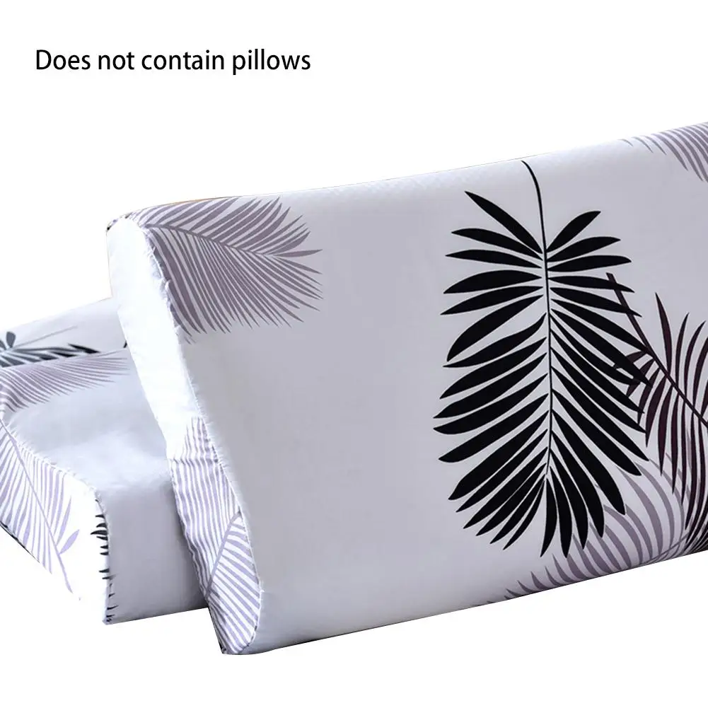 Чистый натуральный латекс Таиланд исправлены Шея подушка для сна с защитой позвоночника и медицинское обслуживание ортопедии медленный отскок постельные принадлежности работа иголкой 60х40см - Цвет: just Pillowcase
