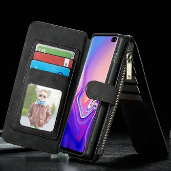 

Vintage Retro Leather Case Credit Card Holder Phone Wallet Bag Cover For Samsung Galaxy s8 S9 Plus S10 5G S10E Note 8 9 10 Note9