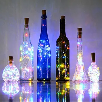 

Christmas Decorations for Home 1M 2M 20 LEDs Mini LED Holiday String Lights Bottle Stopper New Year Christmas Tree Decorations