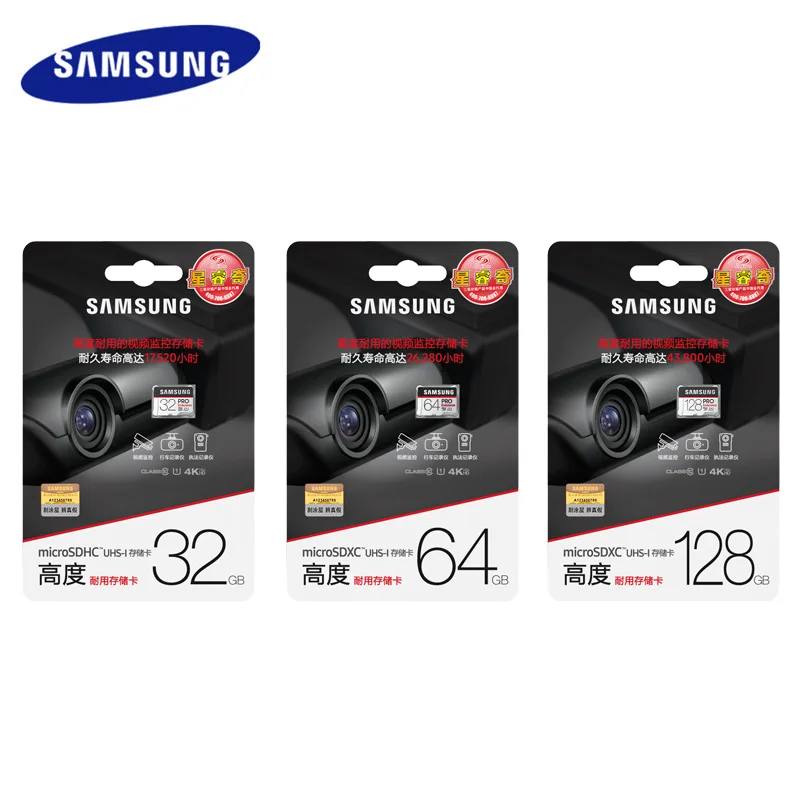 SAMSUNG PRO Micro SD 128 ГБ 32 64 Гб U1 4K класс 10 карта памяти SD/TF флэш карты microSD для