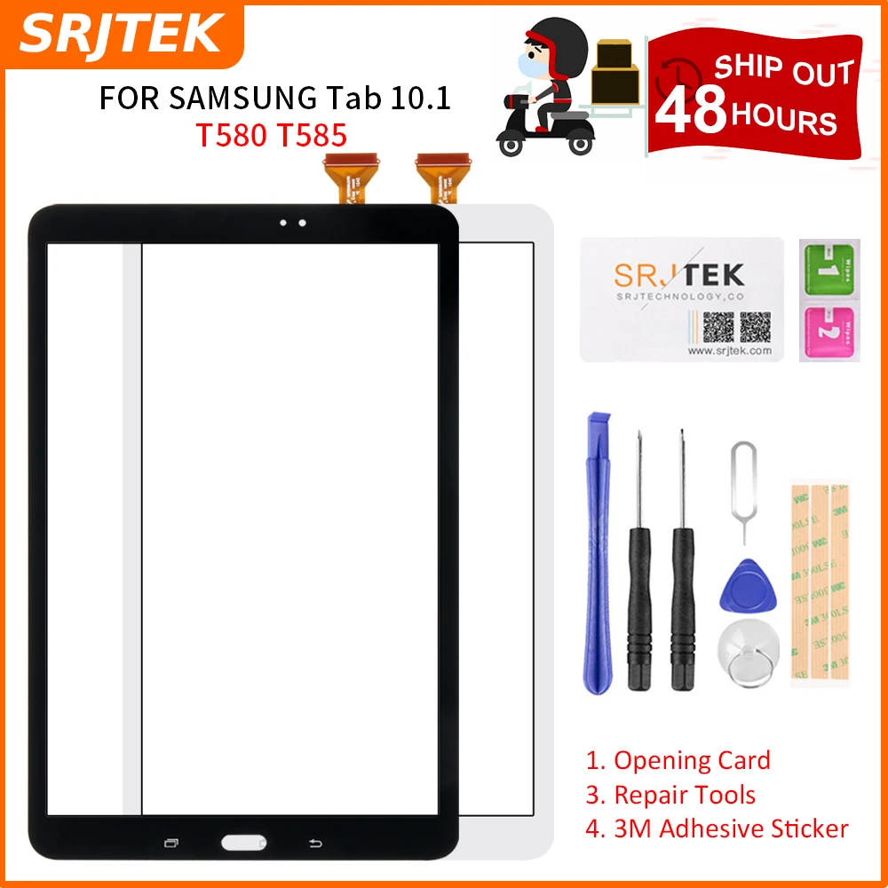 Srjtek 10 1 тачскрин для Samsung Galaxy Tab A T580 T585 с дигитайзером сенсорной панелью сменный