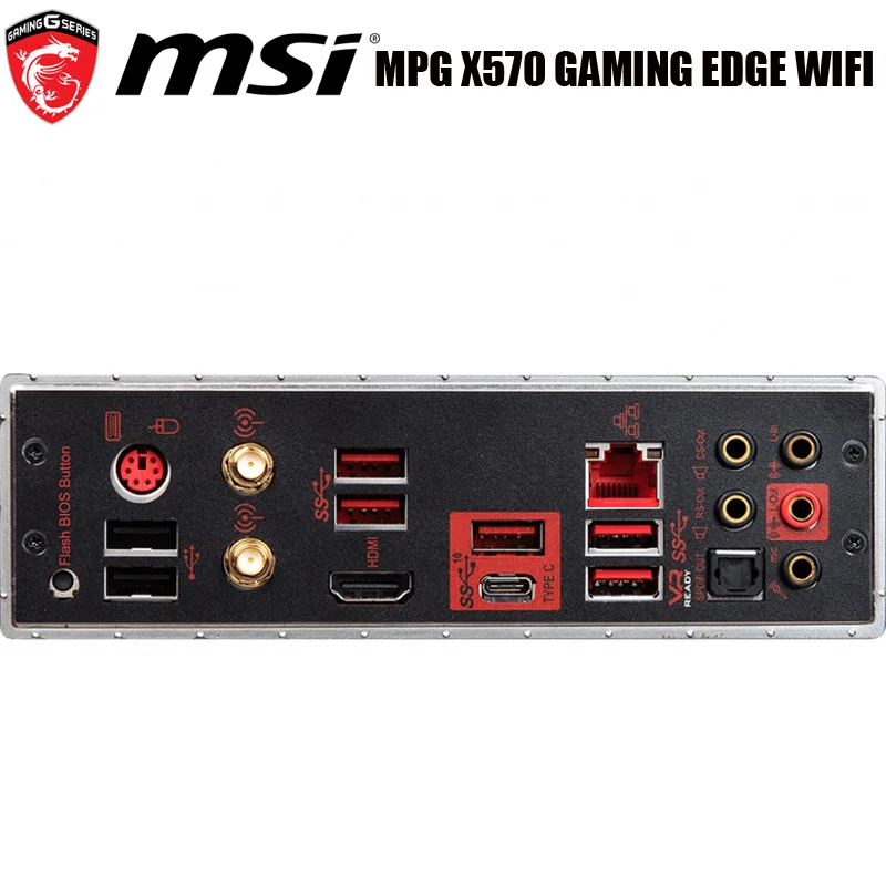 Socket AM4  Ryzen 9 AMD X570 MSI X570 GAMING EDGE