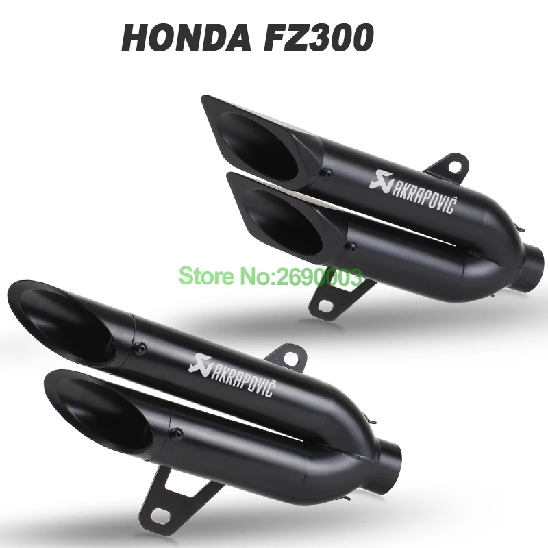 Слипоны для скутера FORZA300 мотоцикл Akrapovic глушитель мотоцикл глушитель Escape для HONDA FZ300 FORZA300