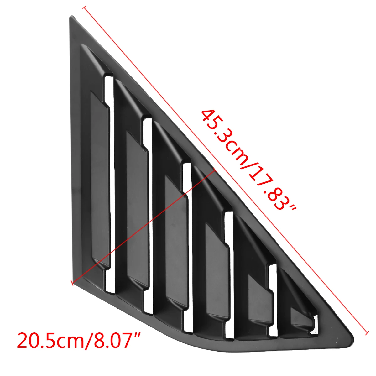 Mayitr 2pcs Matte Black Car Window Side Louvers Vent Louver Cover Scoop For Ford Focus ST RS MK3 Hatchback