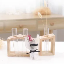 Простая нордическая стеклянная ваза для цветов, бутылка для трубки, гидропонная Террариум, контейнер, держатель, декор для спальни, гостиной, украшения для дома