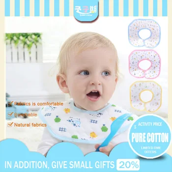 

baby boy Reversible muselina y de bebé de algodón traje unisex accesorio baby new brecién nacido bebé baberos Bandana suave bufa