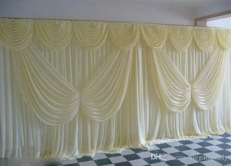 2019 Wedding Backdrop Curtain Angle Wings Sequined Cheap Wedding Decorations 6m*3m Cloth Background Scene Wedding Decor Supplies
