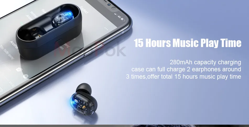 Bluetooth наушники 5.0TWS водонепроницаемый Denoise мини беспроводная гарнитура мощность наушники с зарядной коробкой спортивные игровые наушники