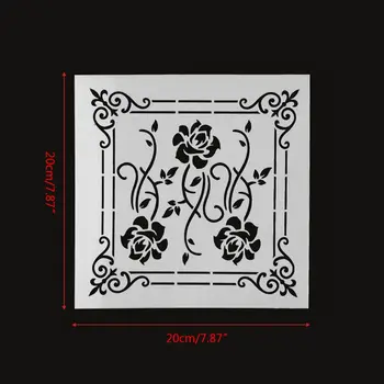 

16pcs Mandala Stencil Wall Painting DIY Drawing Template for Stone Wood Funiture