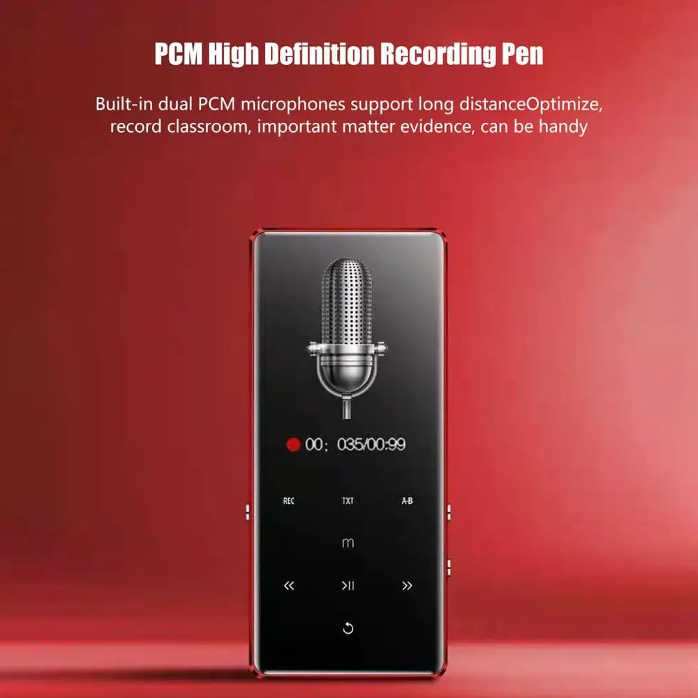 2,4 дюймовый экран плеер беспроводной Mp3 студенческий внешний 8G спортивный сенсорный экран Mp3 музыкальный видео плеер