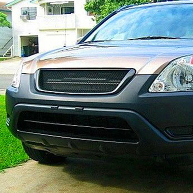 Сменные решетки из углеродного волокна для Honda CRV Racing Grills 2001-2004 года передний