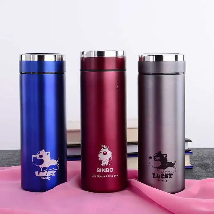 

Creative Stainless Steel Vacuum Flask Seal Long-term Leak-proof Portable Couple Stainless Steel Cup