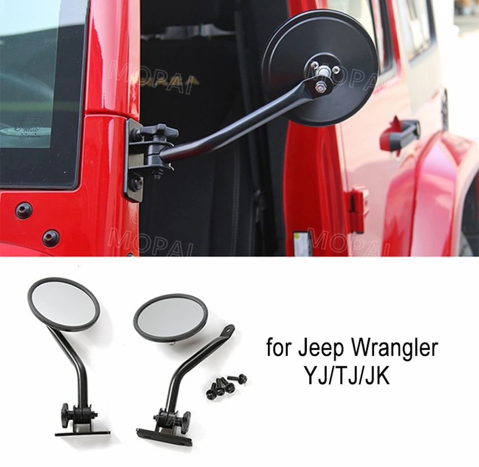 MOPAI зеркальная Крышка для Wrangler 1987- Автомобильное зеркало заднего вида Зеркало для слепого пятна, аксессуары для Jeep Wrangler YJ TJ JK JL 2007