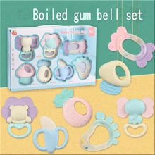 

Baby Rattle Teether Educational Baby Games Rattle Toys 0-12 Months Newborn Baby Development Ball Safe Soft Teething