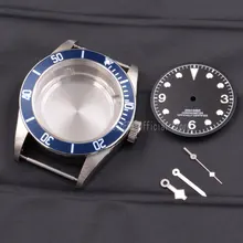 41 мм Мужские механические наручные часы синий beze чехол циферблат стрелки водонепроницаемый 316L S Сталь Fit ETA 2836/2824 Miyota8215 821A механизм