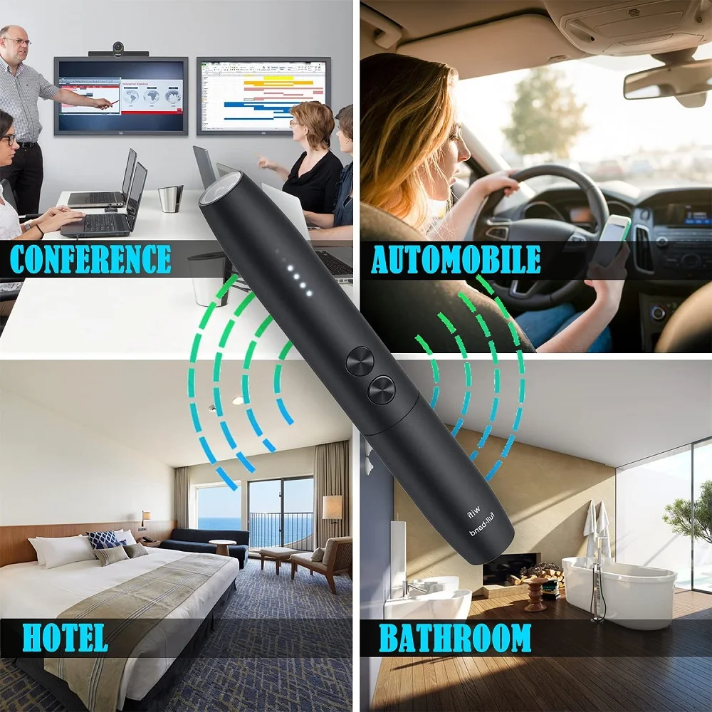 ONLIVING-Detector portátil antiespía para cámara, Mini Detector de señal de Audio inalámbrica, señal GPS, cámara oculta - Imagen 6