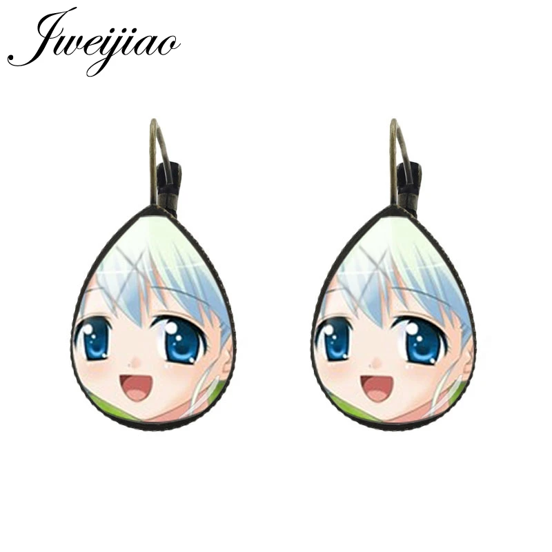 CN131 10 JWEIJIAO, модные Мультяшные сережки, слеза, капля воды, серьги на клипсах, античная бронза, chaim, для девочек, косплей, вечерние ювелирные изделия, подарок CN131 - Окраска металла: CN131 10