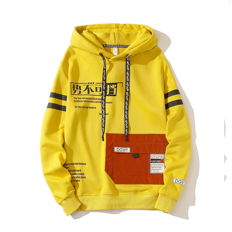 

Spring Male Hip Hop Streetwear Men Pullover Sweatshirts Hoodies Mens Punk Cool Long Sleeve Hoodie