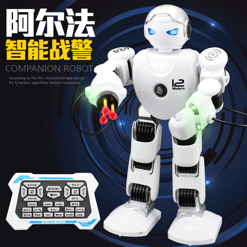 

Music Can Alpha Robot Cops Electric Remote Control Robot Early Childhood Educational Dancing Programming Intelligent Robot
