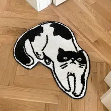 

Cat Shape Door Mat 50*65cm Anti-slip Floormat Kitchen Carpet Toilet Tapete Water Absorption Rug Non-slip Porch Bedroom Soft Rug