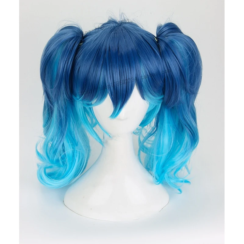 Косплей на Хэллоуин для взрослых Kagerou Project Enomoto Takane смешанные цвета синий парик
