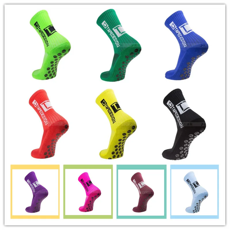 Calcetines antideslizantes profesionales para hombre, calcetín de fútbol, calcetines de deporte de ciclismo, nailon, transpirables, para correr, novedad de 2021