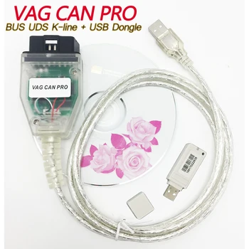 

VAG CAN PRO 5.5.1 CAN BUS UDS K-line Diagnostic tool VAG OBD VCP Scanner KKL 409-cable KKL adaptor with FTDI Chip for Audi V W
