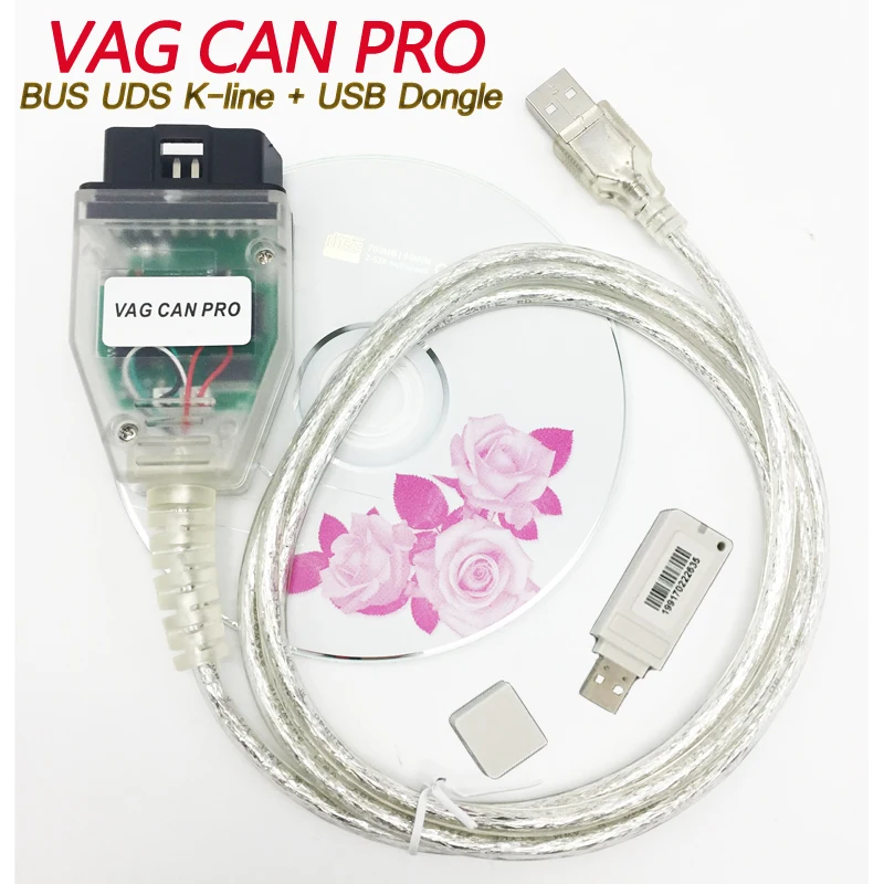 Диагностический инструмент VAG CAN PRO 5.5.1 BUS UDS K line сканер OBD VCP KKL 409 кабель адаптер с FTDI