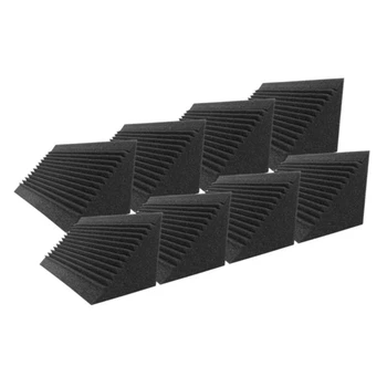 

8 Pcs Sound-Absorbing Foam Board, Studio Wedge-Shaped Brick, Sound-Absorbing Foam Sound-Absorbing Room Panel,12X12X24cm