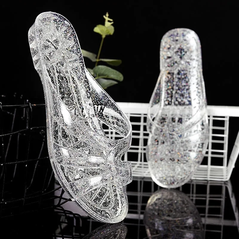 

Female Shoes Jelly Sandals Women Transparent Slides Mom Summer Casual Cheap Shoes 2021 Fashion Mules Ladies Sandal