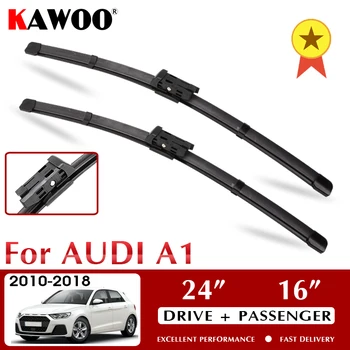 

KAWOO Wiper Blades for Audi A1 24" 16" 2010 2011 2012 2013 2014 2015 2016 2017 2018 Car Windscreen Wipers Fit Push Button Arms
