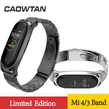 

For Mi Band 4 3 Strap Metal Bracelet for Xiaomi Mi Band 4 3 Strap Screwless Stainless Steel MiBand 3 Wrist Band Wristband