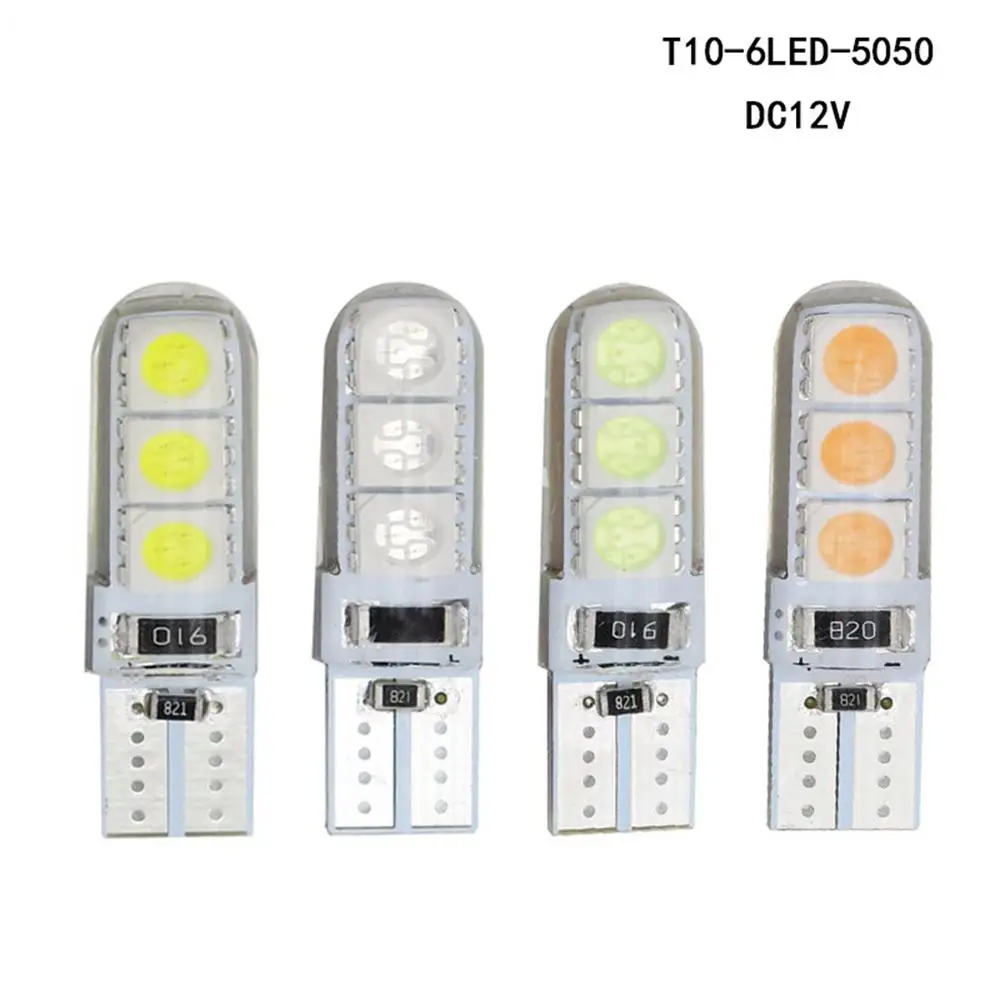 10pcs T10 5050 6smd LED Lights Car Bulbs Led Lamp Reading White 12V | Лампы и освещение