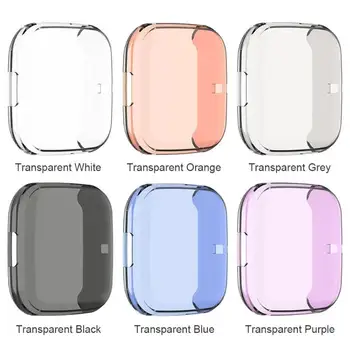 

Smart Watch Cases Soft TPU Transparent Full Screen Shell Protective Cover Housing for Fitbit Versa 2 Smart Watch Accessories New