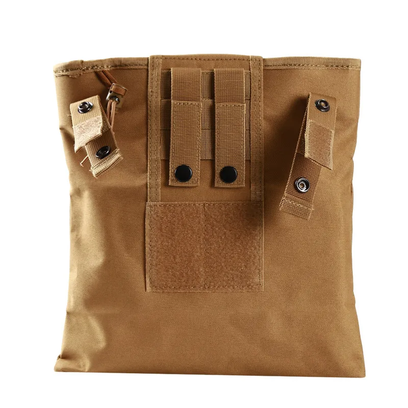 Outdoor Tactical Camouflage Accessory Foldable Hunting Large Size Bag Nylon Waist Storage Kettle Recycle Bag For Army Equipment - Цвет: Mud