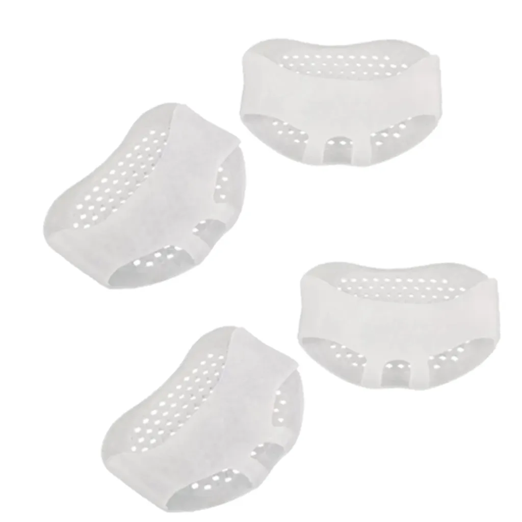 2Pairs Foot Pain Cushions Insoles Forefoot Support Silicone Mesh Foot Pad