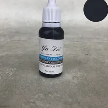 1 pcs black 15 ml permanent makeup micro pigment dye lip gloss permanent eyebrow eyeliner tattoo ink change lip gloss beauty