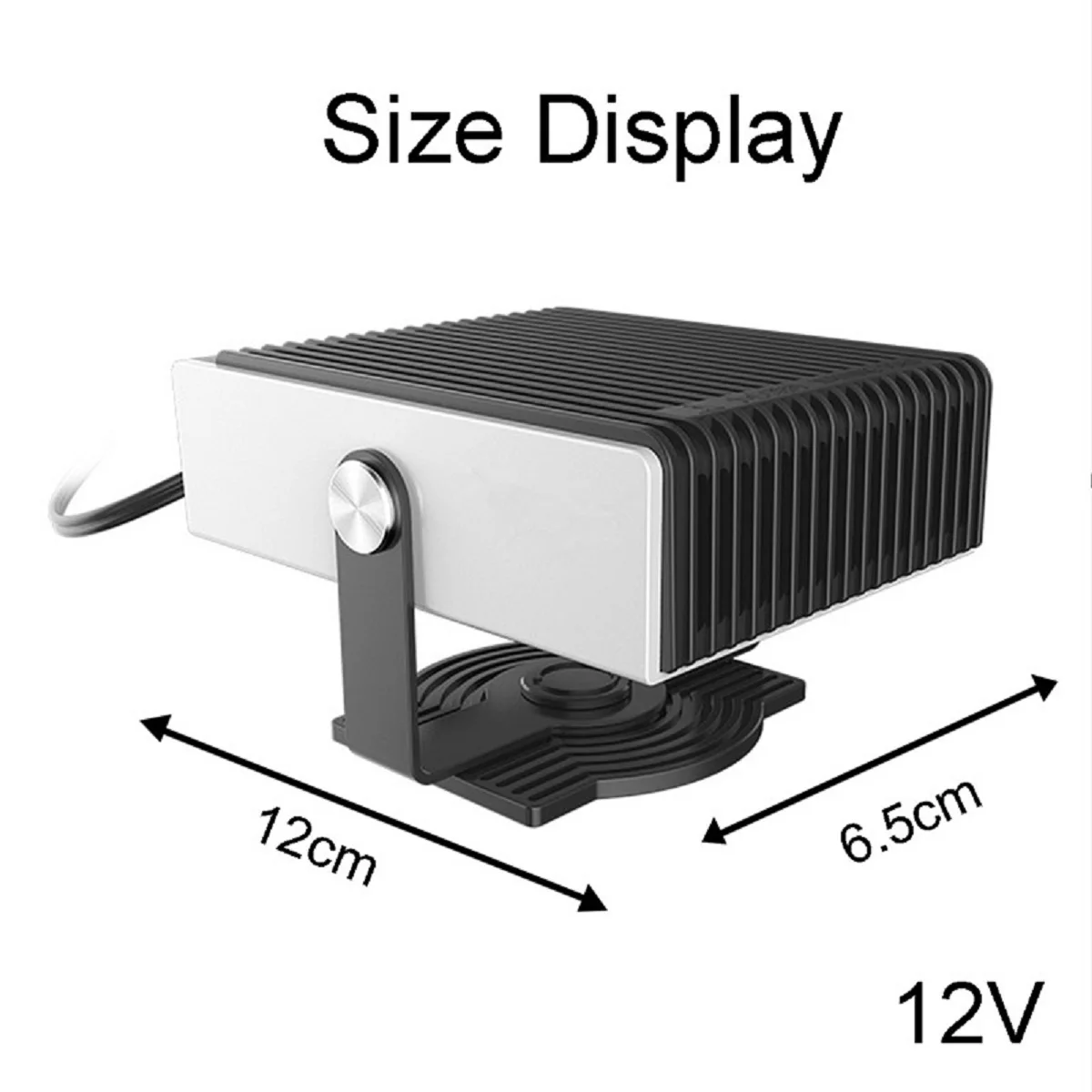 12V 150W фары для автомобилей нагрева стекол из АБС-пластика высокого Температура взрывозащищенный мини Предотвращение запотевания может быть 180 градусов вращающийся теплый подачи воздуха