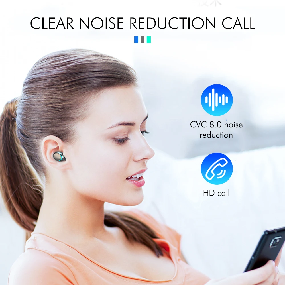 F9 PK S11 9D музыкальные наушники Bluetooth 5 0 Беспроводная TWS Спортивная гарнитура 3500 мАч