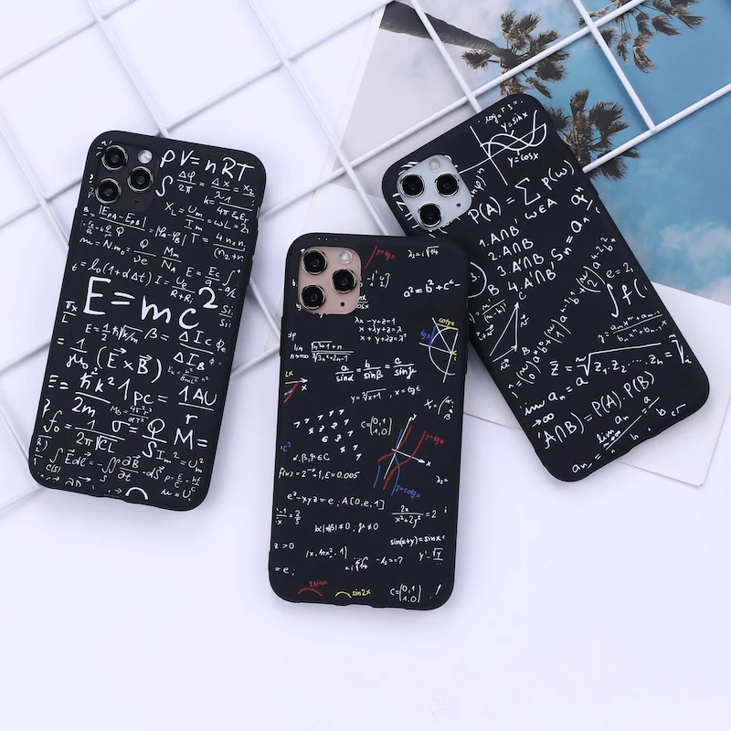 Physics Chemical Mathematics чехол для телефона iPhone 12 11 Pro Max X XS XR 7 8 7Plus 8Plus 6S SE Мягкий