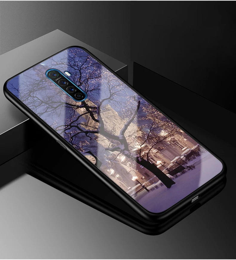 SHIEID Cover In Silicone Con Vetro Temperato Per OPPO Realme X2 Pro, Nera, Antiscivolo E Resistente - 2