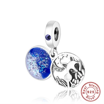 

Fox & Rabbit Dangle Charms Fit Pandora Bracelet Silver 925 Original Beads DIY Jewelry Moon & Star Pendant for Jewelry Making