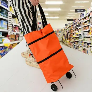 

Household High-quality Tug Bag Shopping Cart Shopping Foldable And Wheel Bag With Foldable Multi-function Cart O4K4